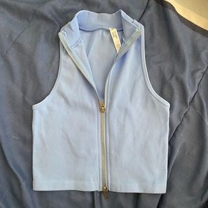 FULL ZIP TENNIS TOP WITH COLLAR